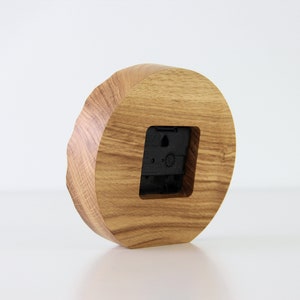 Office Desk clock Wood table clock. Desk accessories Oak wood clock image 5