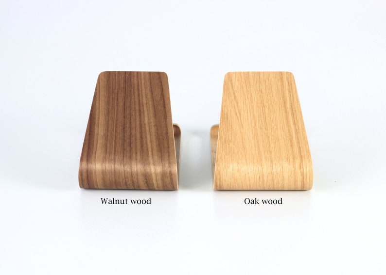 Wooden tablet stand for kitchen use. Personalized tablet holder, ideal as a gift
