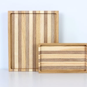 Wooden serving tray valet tray. Catch all tray housewarming gift Kitchen decor image 1