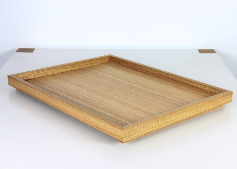 Large Wooden Serving Tray. Oak Wood Tray. 60cm X 45 Cm Etsy