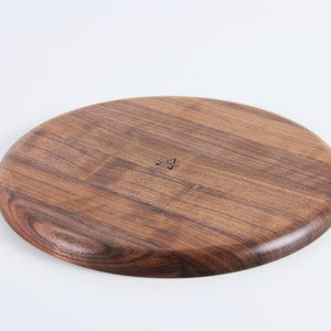 Serving platter Decorative plate. Home decor serving tray Walnut wood table decor. image 6