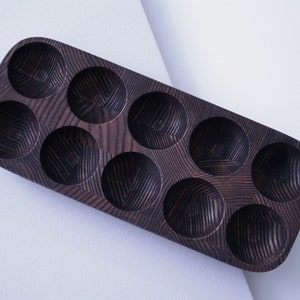 Egg holder. End Grain Wooden egg tray. Farmhouse decor. image 6