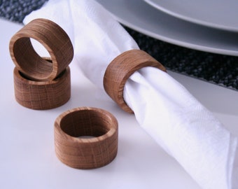NR00000636 Holders Stamp Press 5 x Brexit Pun Wooden Napkin Rings