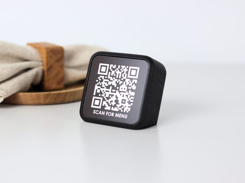QR Code Sign Custom Business Signage. Social Media Wifi Display ...