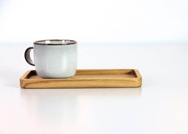 Decorative wood tray. Drink tray Coffee tray. Tea tray serving tray. Oak wood