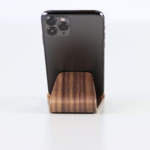 Phone stand Wood phone stand. Phone holder for desk. Desk accessories. image 9