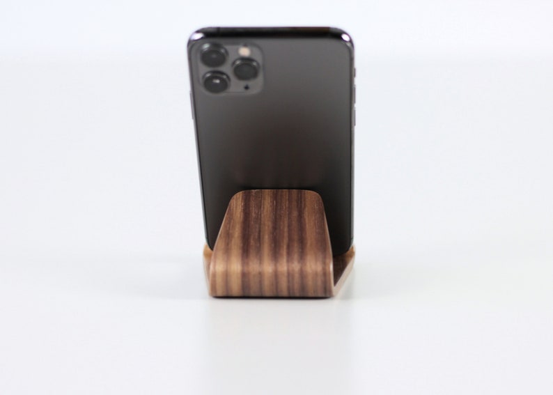 Phone stand Wood phone stand. Phone holder for desk. Desk accessories. image 9