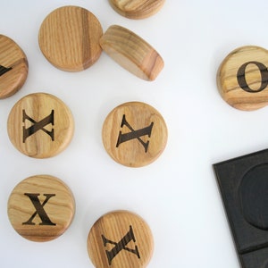 Tic tac toe board game Wooden games. Wood tic tac toe family game night Modern tabletop game image 7