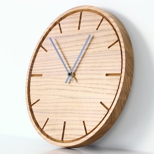 Wooden wall clock Wall decor clock. Wall clock unique wood silent wall clock image 7