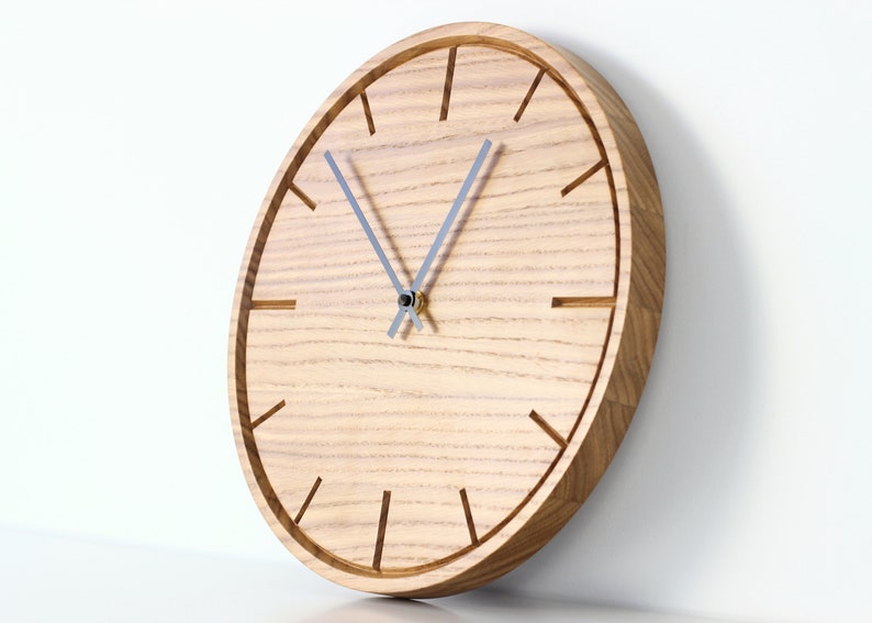 Wooden wall clock Wall decor clock. Wall clock unique wood silent wall clock image 7