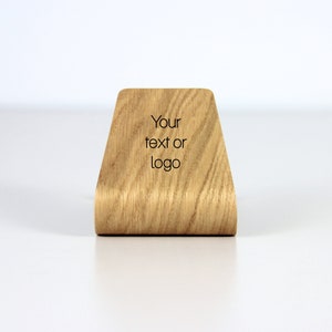 Wooden tablet stand for kitchen use. Personalized tablet holder, ideal as a gift