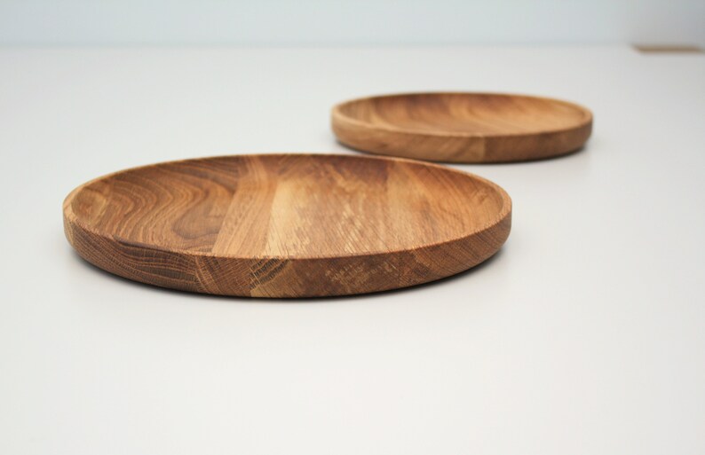 Wood serving platter Decorative platter Serving tray. Wood Snack plate. image 9