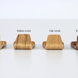 Phone stand Wood phone stand. Phone holder for desk. Desk accessories. image 10