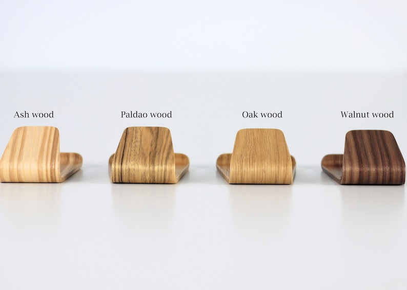 Phone holder Wood phone stand. Office desk decor Business gift. Wood phone stand. image 10