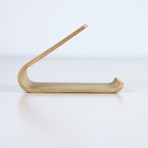 Wooden tablet stand for kitchen use. Personalized tablet holder, ideal as a gift
