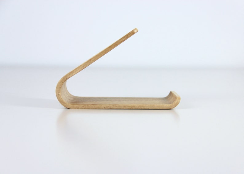 Wooden tablet stand for kitchen use. Personalized tablet holder, ideal as a gift