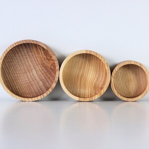 Wood bowl set of 3 wooden bowls. Decorative bowl. image 2