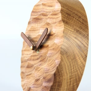 Office Desk Clock Wood Table Clock. Desk Accessories Oak Wood Clock - Etsy