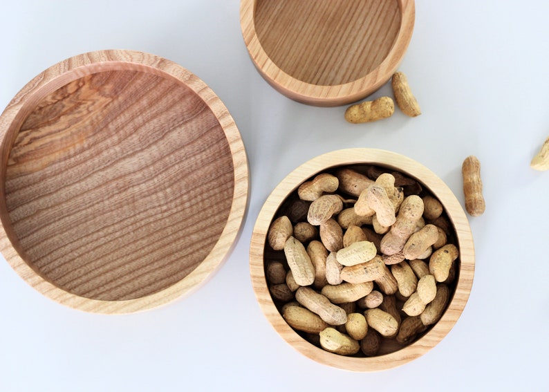 Wood bowl set of 3 wooden bowls. Decorative bowl. image 6