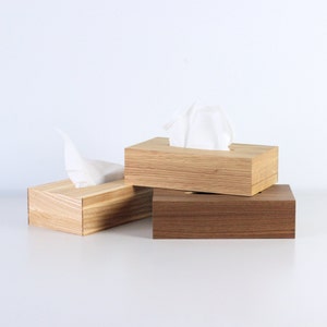 Tissue box cover Wooden tissue box. Tissue holder Kleenex Box Cover Tissue Holder. Bathroom Decor Housewarming Gift