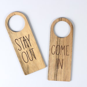 Door hanger Door sign. Wooden door hanger Personalized gift door knob sign.