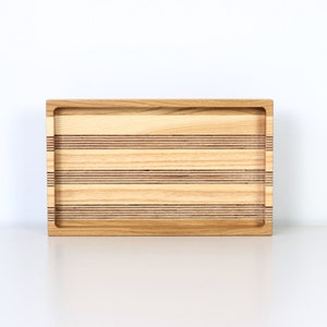 Wooden serving tray valet tray. Catch all tray housewarming gift Kitchen decor image 4