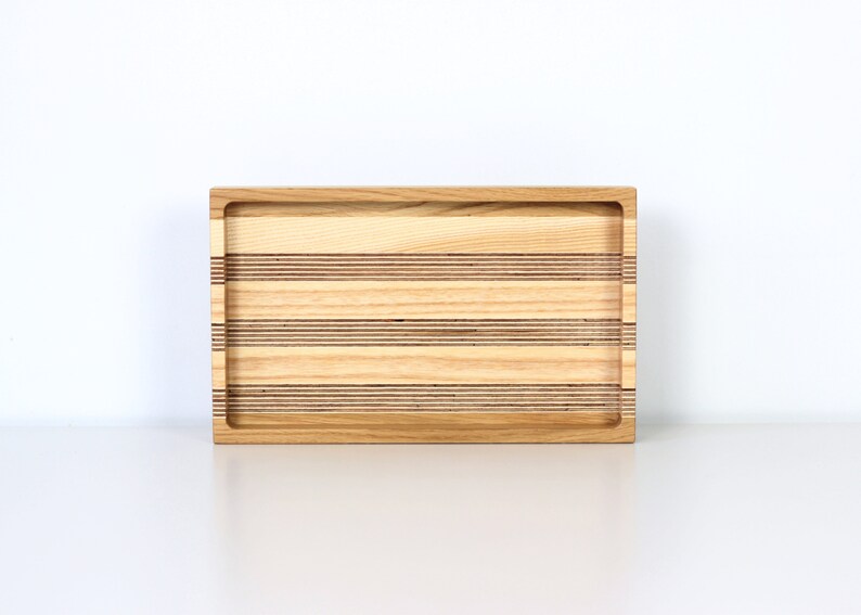 Wooden serving tray valet tray. Catch all tray housewarming gift Kitchen decor image 4