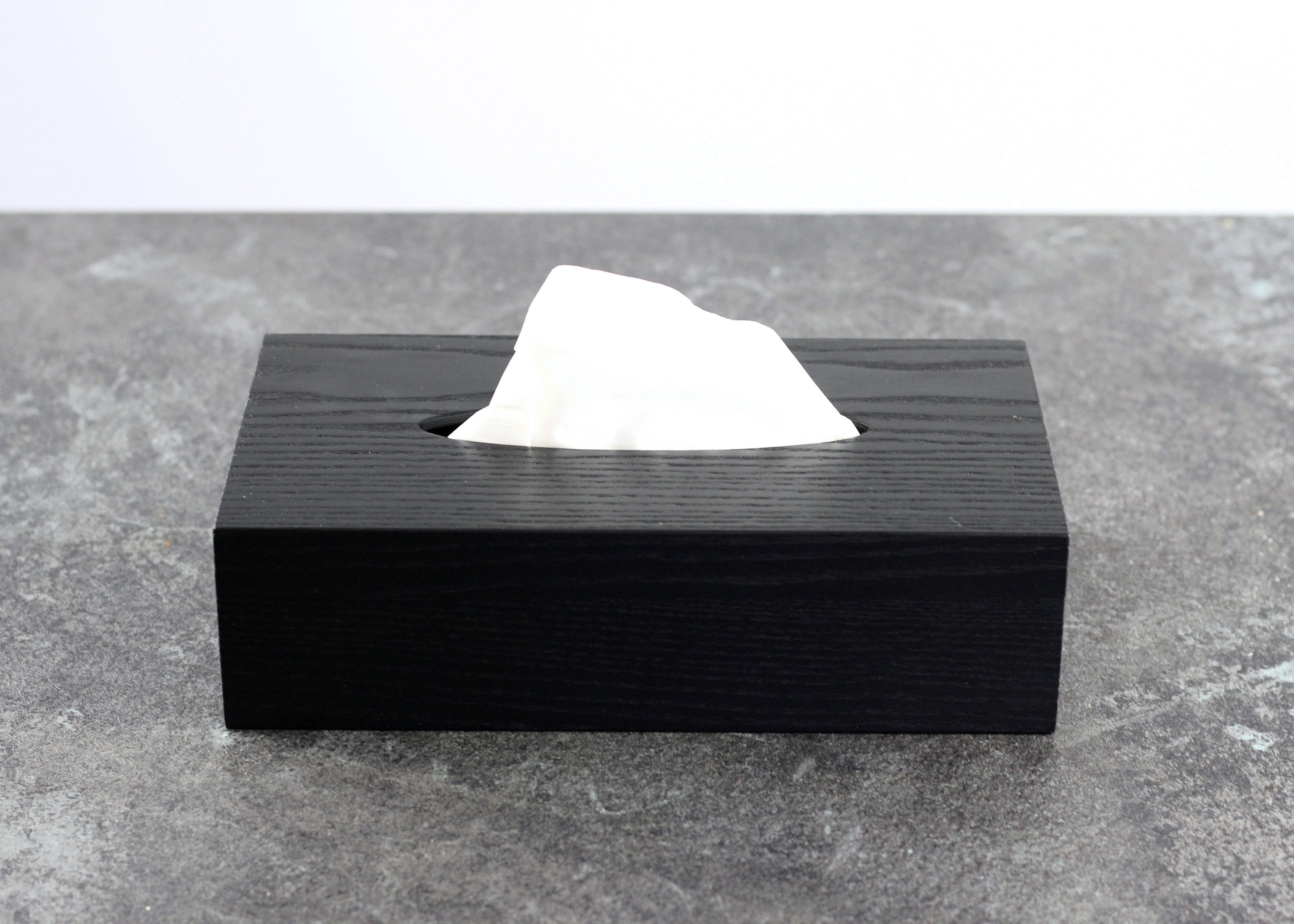 Black tissue holder box discount