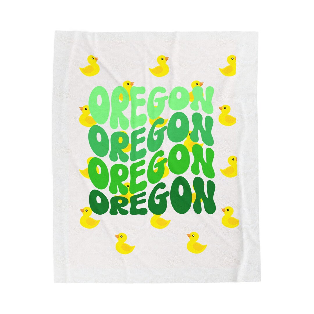 Oregon Ducks Blanket University of Oregon Home College Etsy