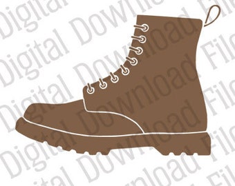 Vector Stencil Graphic - DD62 Doc Dr Marten Boot - DESCARGA DIGITAL - Ai & Svg formatos - Totalmente editable Vinyl Ready - Punk, Rock, Grunge