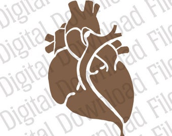 Vector Stencil Graphic - DD220 Bleeding Heart Vector - DIGITAL DOWNLOAD - Ai & Svg formats - Fully Editable Vinyl Ready Image, Halloween