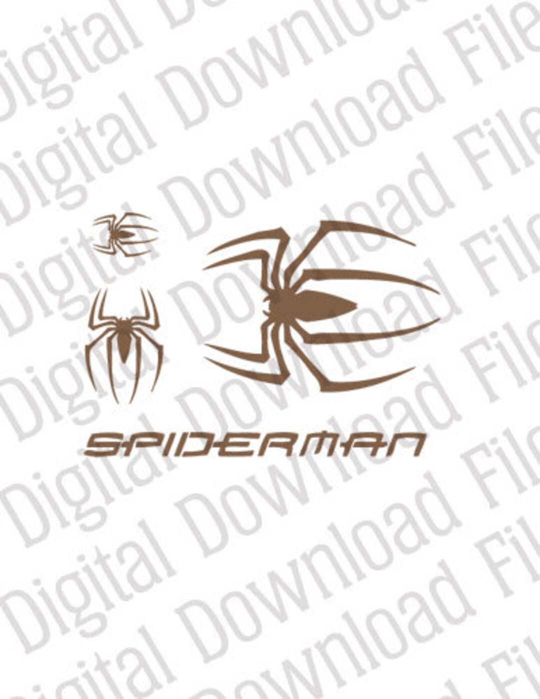 Vector Stencil Graphic DD56 Spiderman Spiders Logo Stencil DIGITAL.