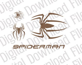 Vector Stencil Graphic - DD56 Spiderman Spiders Logo Stencil - DESCARGA DIGITAL - ai & svg - Vinyl Ready. Cumpleaños Gotham Party Marvel Hero
