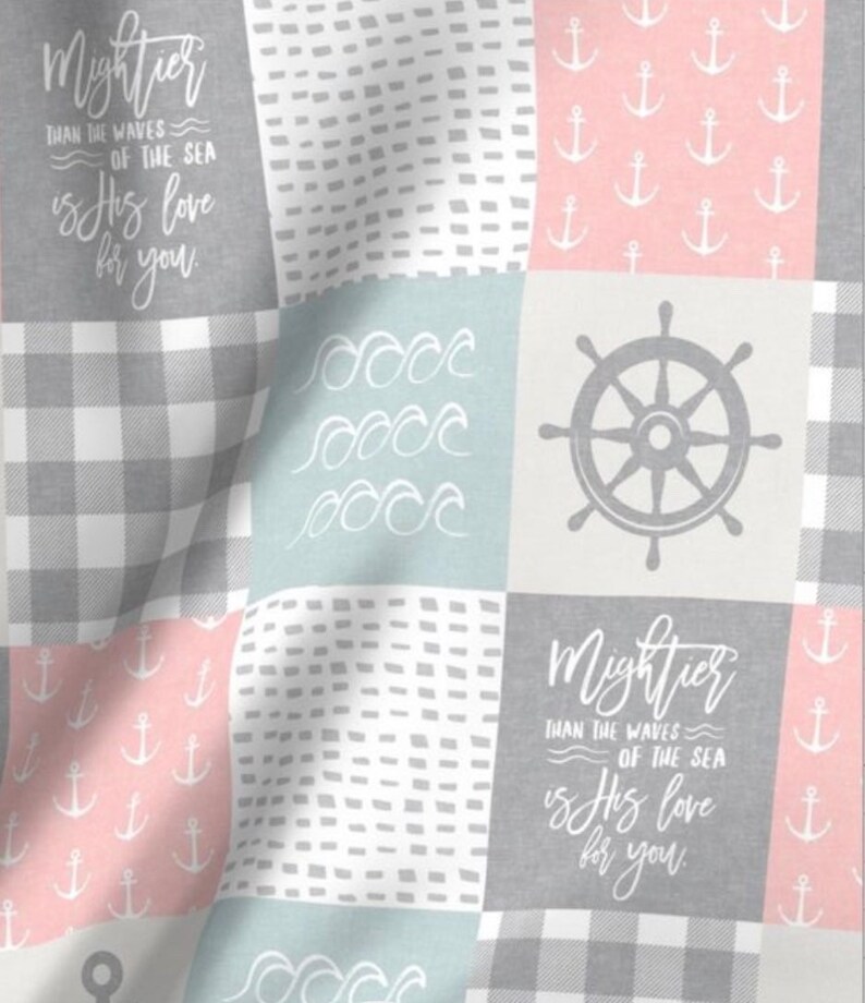 Nautical Girl Girl Crib Sheet Nautical Nursery Girl Blanket Girl Changing Pad Cover