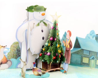 Cardology - The Snowman Christmas Pop Up Card - Raymond Briggs - Handmade Christmas Gifts - Officially Licensed