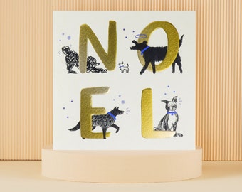 Cardology - Christmas Card Dogs - 'Noel' - Battersea Dogs & Cats Home Charity Card