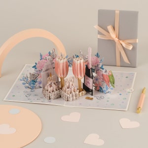 Cardology - Silver Wedding Anniversary Pop Up Card | 25th Wedding Anniversary Pop Up Card, Congratulations On Your Anniversary Card