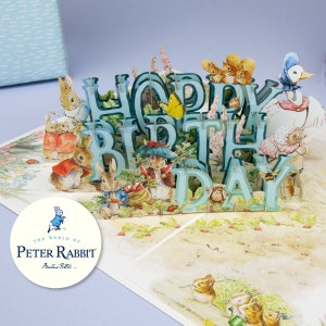Cardologie - Peter Rabbit-verjaardagskaart | Eerste verjaardagskaart en aandenken voor baby | Peter Rabbit-cadeaus | Officieel gelicentieerd