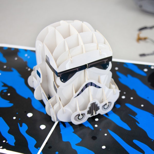 Cardology - Original Stormtrooper Pop Up Karte | Geburtstagskarte | Vatertagsgeschenke für ihn | Stormtrooper Geschenke | Offiziel lizensiert