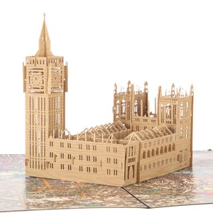 Carte pop-up du palais de Westminster de Zazzle.be Liste d'envies Vous avez des idées ? Carte pop-up Big Ben, souvenirs sur le thème de Londres, cartes de voeux Londres | Cartes pop-up faites main Royaume-Uni