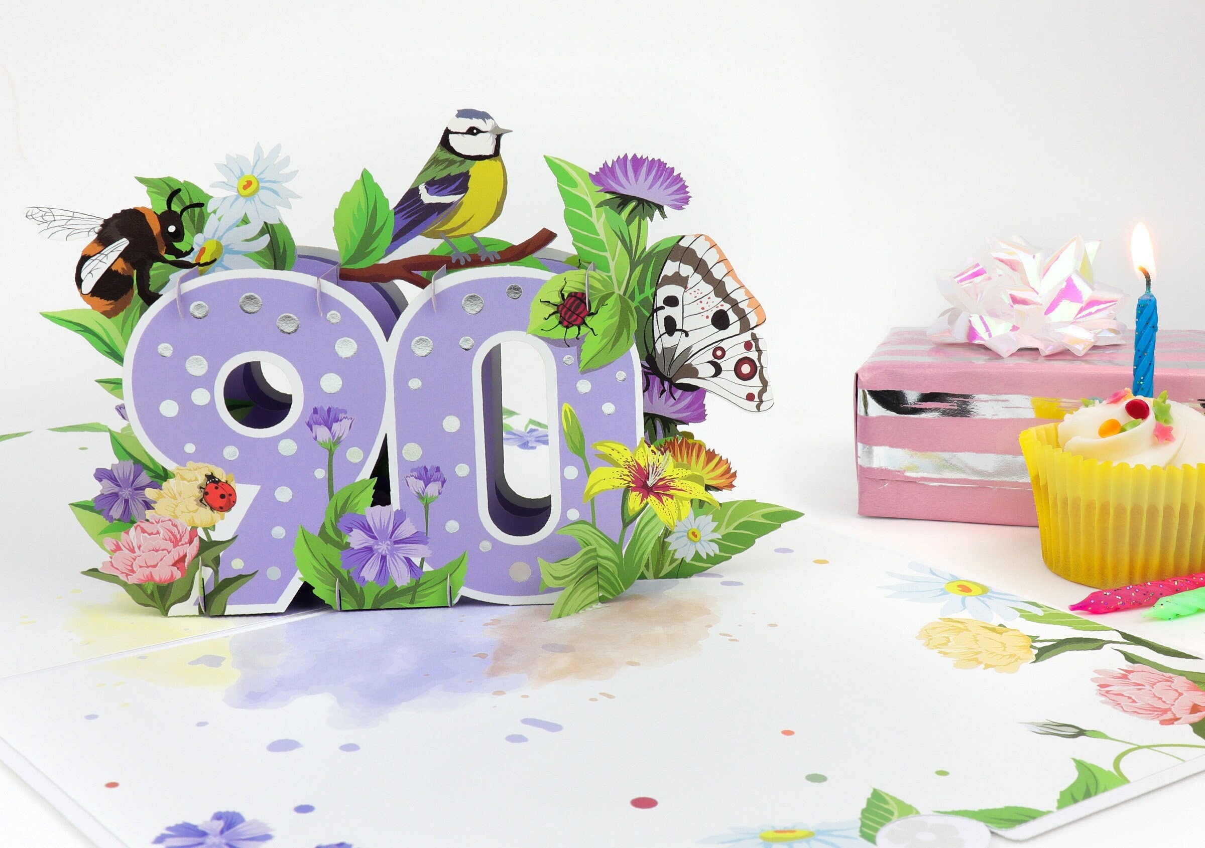 Regal Publishing Geburtstagskarte Für Großmutter – Blumen-Design, 22,9 X 15,2 Cm, Mit Umschlag