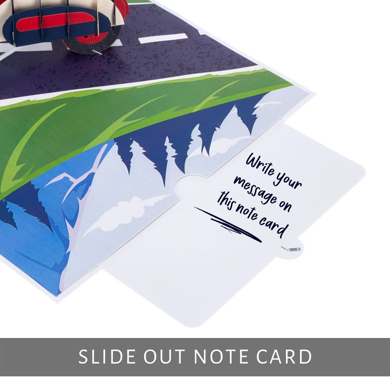 Tarjeta desplegable de scooter Lambretta / Regalo de cumpleaños de scooter retro para mods / Cardology imagen 7