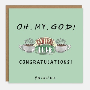 Friends TV Show Cartolina di congratulazioni / Janice "Oh mio Dio! Congratulazioni!" Card / 90s TV Show Friends Regali / Official Friends Merchandise