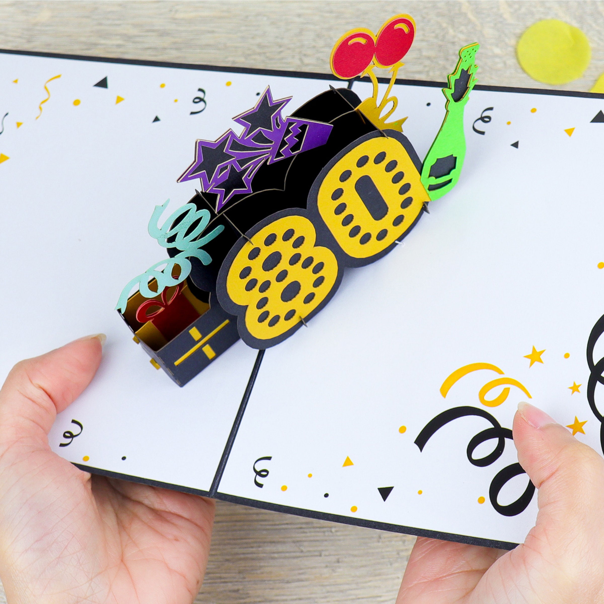 80th Birthday Card Birthday Pop up Card 80th Birthday Gift - Etsy Australia