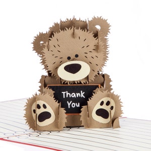 Biglietto pop-up di ringraziamento per l'insegnante / Biglietto di ringraziamento per l'insegnante, Regalo di ringraziamento per l'insegnante, Regalo per la cassetta postale, Regali per insegnanti, Biglietto ricordo fatto a mano
