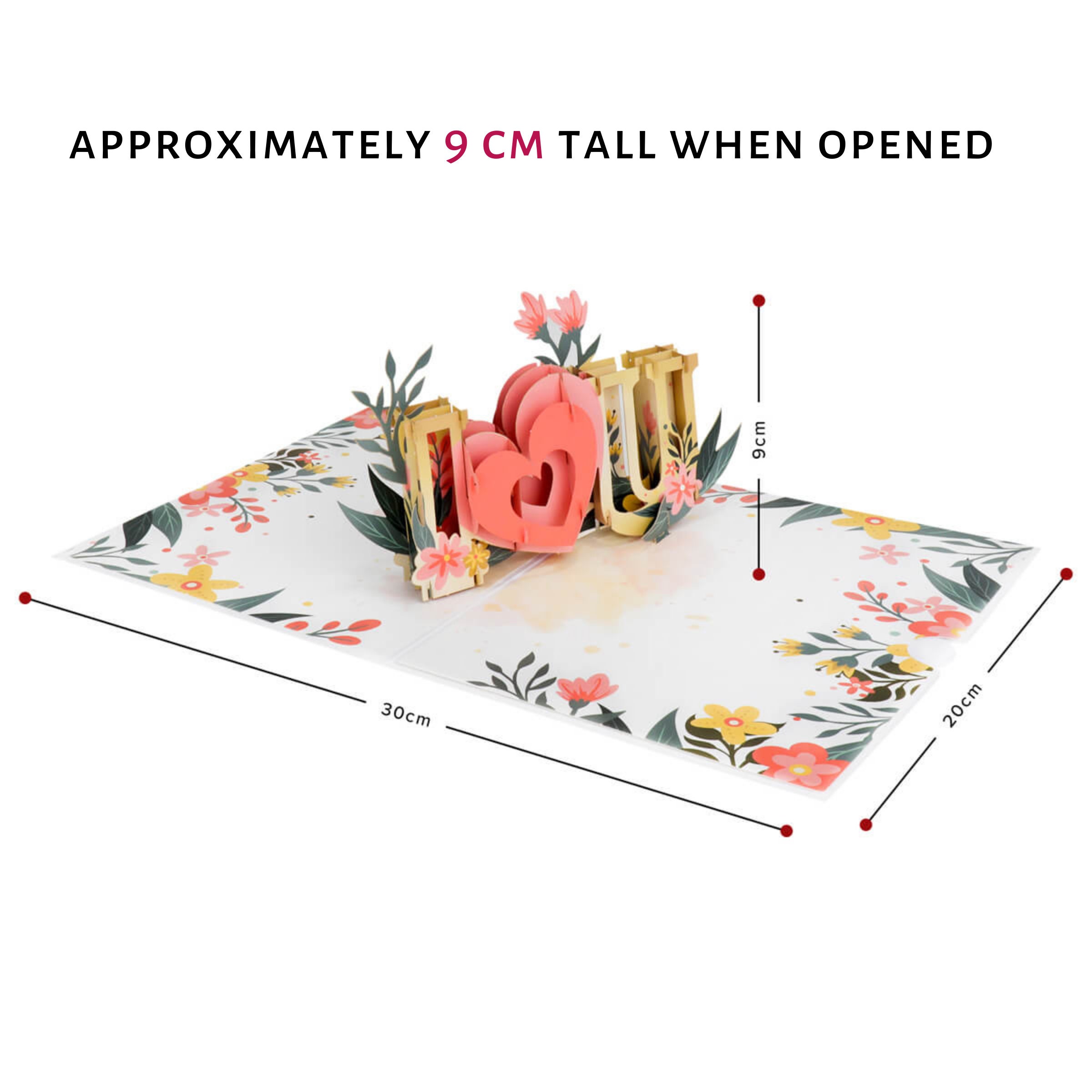 I Love You Pop up Card | 3D Valentines Day Cards, Anniversary Card ...