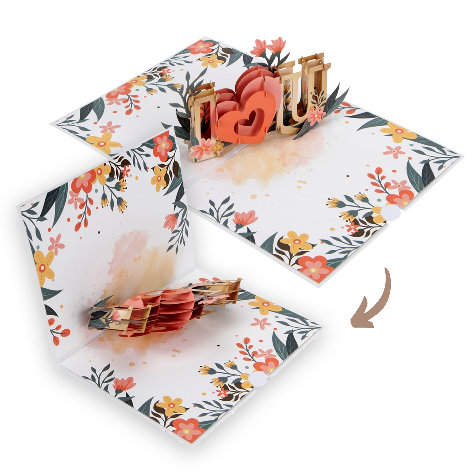 I Love You Pop up Card | 3D Valentines Day Cards, Anniversary Card ...