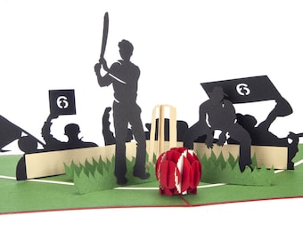 Cricket Pop Up Karte | Geburtstagskarte für Ihn, Vatertagskarten | Kardologie