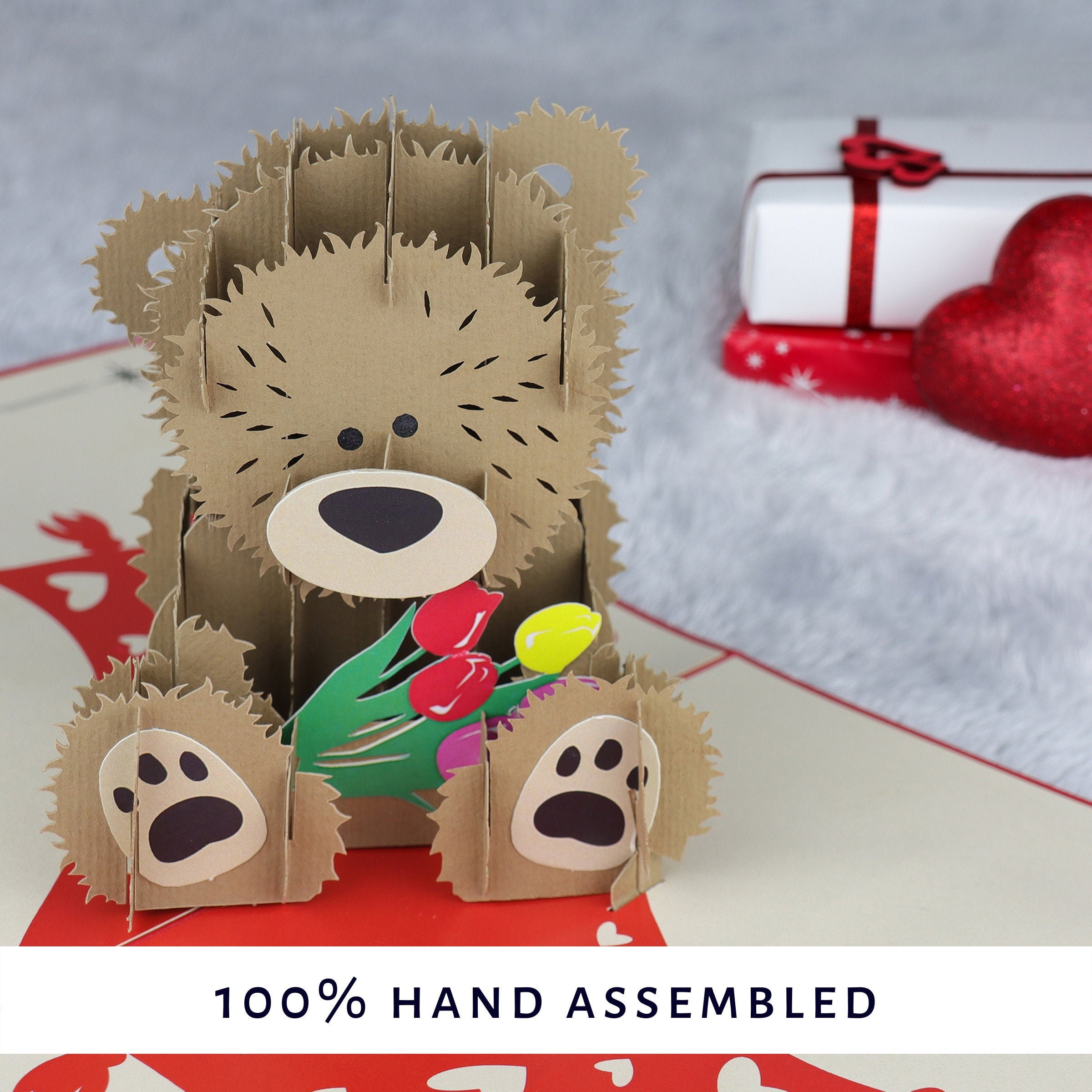 Mothers Day Cards - Teddy Bear Holding Flowers Pop Up Card Missing You Cards, Thank You Cards, Thinking of You Cards 22% Hand Assembled Within Teddy Bear Pop Up Card Template Free Mothers Day Cards - Teddy Bear Holding Flowers Pop Up Card Missing You Cards, Thank You Cards, Thinking of You Cards 22% Hand Assembled Within Teddy Bear Pop Up Card Template Free