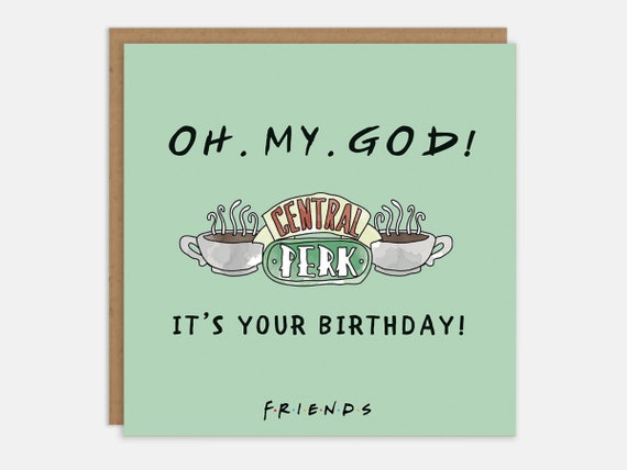 Friends Tv Show Birthday Card Janice Oh My God Etsy